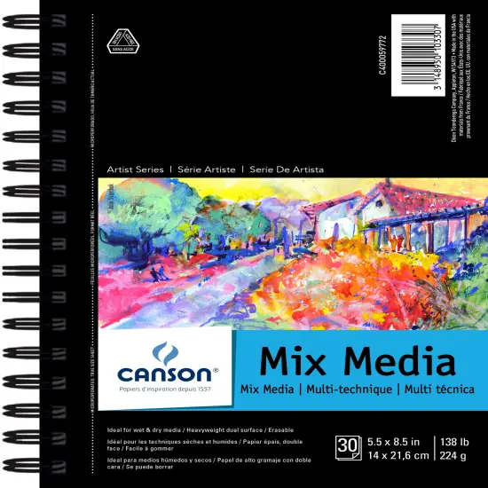 Canson Mix Media Pad 5.5"X8.5"-30 Sheets {1}