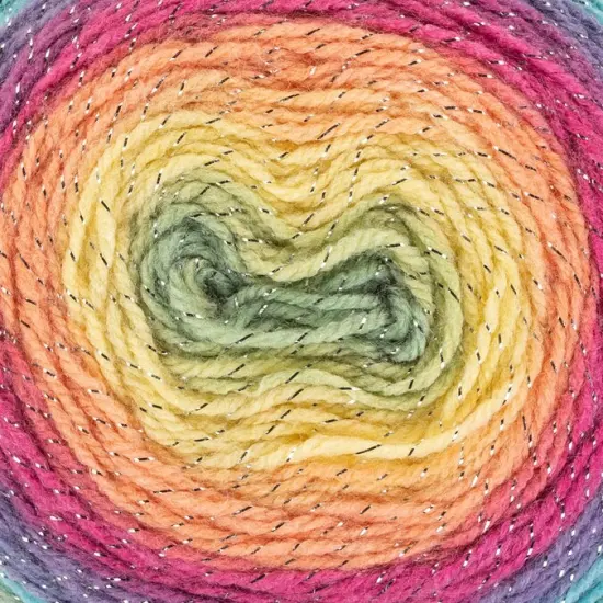 Red Heart Roll With It Sparkle Yarn {4}