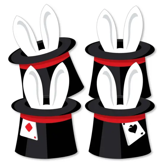 Big Dot of Happiness Ta-Da, Magic Show - Rabbit in a Magician's Hat Decorations DIY Magical Birthday Party Essentials - Set of 20 {3}