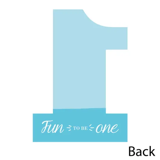 Big Dot of Happiness 1st Birthday Boy - Fun to be One - Shaped Thank You Cards - First Birthday Party Thank You Note Cards with Envelopes - Set of 12 {6}