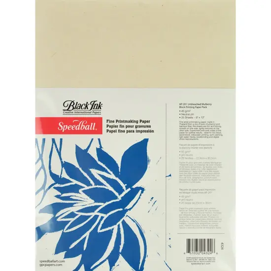 Speedball Fine Printmaking Paper 25/Pkg-9"X12" {1}