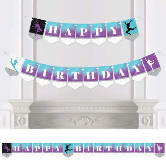 Big Dot of Happiness Must Dance to the Beat - Dance - Birthday Party Bunting Banner - Birthday Party Decorations - Happy Birthday {1}