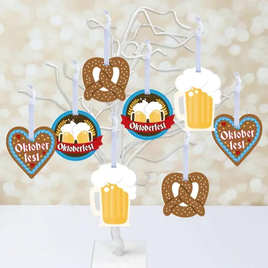 Big Dot of Happiness Oktoberfest - Beer Festival Decorations - Tree Ornaments - Set of 12 {3}