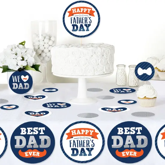 Big Dot of Happiness Happy Father's Day - We Love Dad Party Giant Circle Confetti - Party Decorations - Large Confetti 27 Count {6}