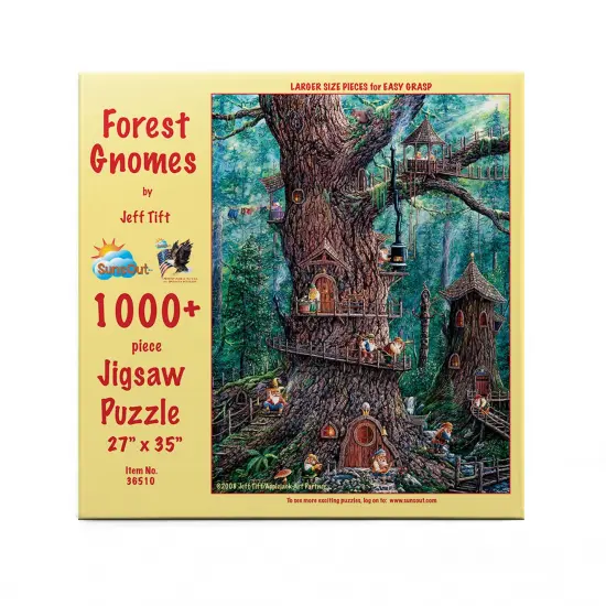 Sunsout Forest Gnomes 1000 pc Large Pieces Jigsaw Puzzle 36510 {4}