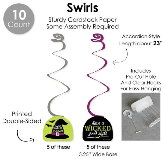 Big Dot of Happiness Happy Halloween - Witch Party Supplies Decoration Kit - Decor Galore Party Pack - 51 Pc {6}