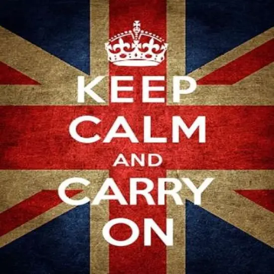 Keep Calm and Carry On - Union Jack Poster Print by The British Ministry of Information - Item # VARPDX371977 {1}