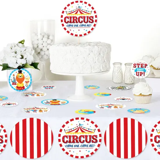 Big Dot of Happiness Carnival - Step Right Up Circus - Carnival Themed Giant Circle Confetti - Party Decorations - Large Confetti 27 Count {6}