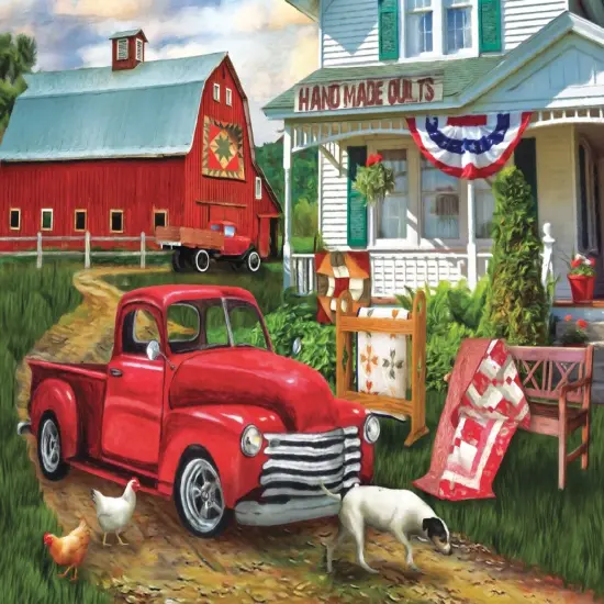 Sunsout Stopping at the Farm 500 pc Jigsaw Puzzle 28868 {1}
