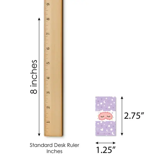 Big Dot of Happiness Pajama Slumber Party - Mini Candy Bar Wrapper Stickers - Girls Sleepover Birthday Party Small Favors - 40 Count {6}