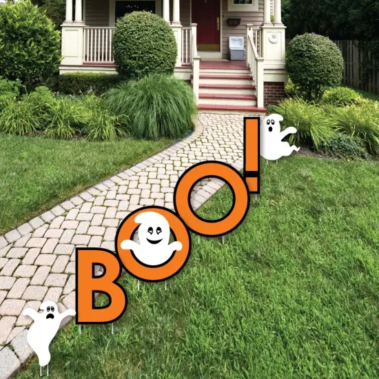 Big Dot of Happiness Spooky Ghost - Yard Sign Outdoor Lawn Decorations - Halloween Party Yard Signs - Boo {3}