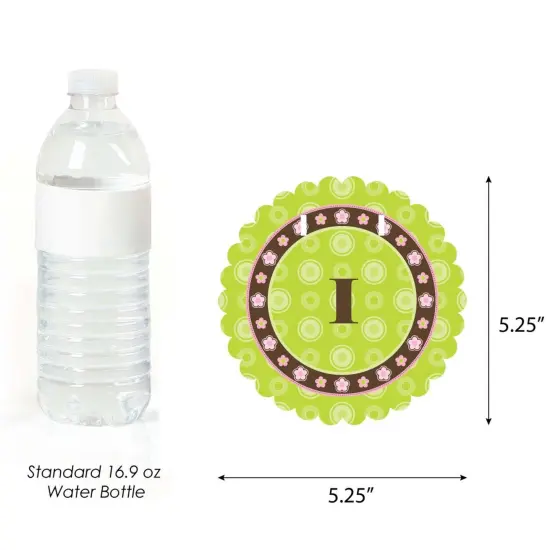 Big Dot of Happiness Pink Monkey Girl 1st Birthday Highchair Decor - I Am One - First Birthday High Chair Banner {3}