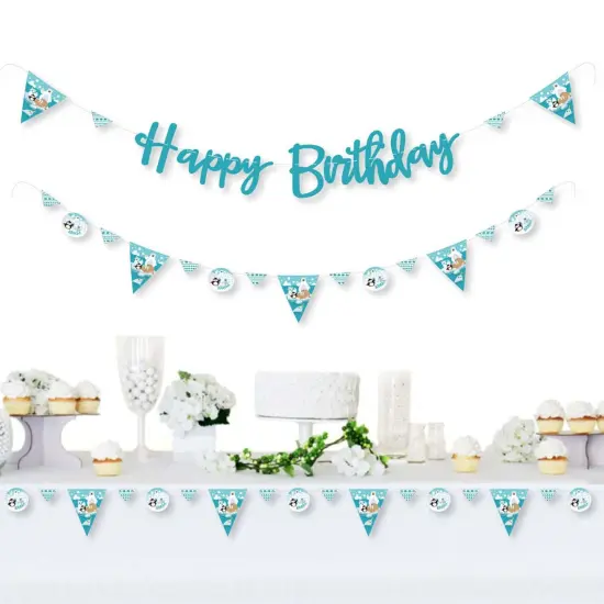 Big Dot of Happiness Arctic Polar Animals - Winter Birthday Party Letter Banner Decoration - 36 Banner Cutouts and Happy Birthday Banner Letters {3}