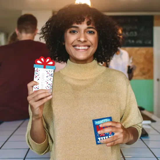 Big Dot of Happiness Firecracker 4th of July -Party Money and Gift Card Sleeves - Nifty Gifty Card Holders - Set of 8 {3}