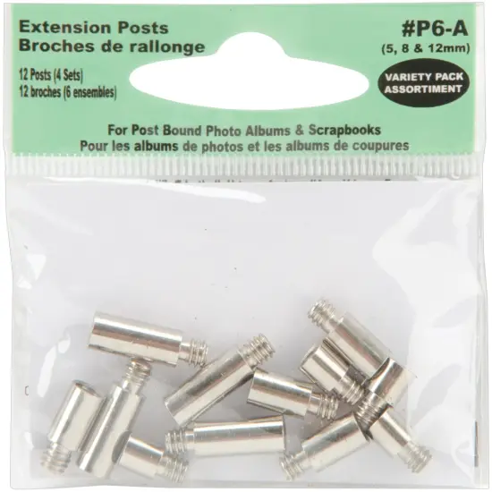 Pioneer Extension Posts 5mm, 8mm & 12mm Variety Pack-12/Pkg {1}