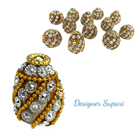 Designer Supari, Betal Nut For Pooja, Decorative Supari, Supari For Pooja, Wedding, Hindu Wedding, Indian Wedding, Pooja, Mayoon, Haldi, Pithi {6}