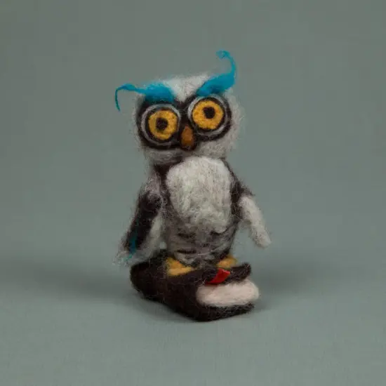 Felting kit Wise owl {2}