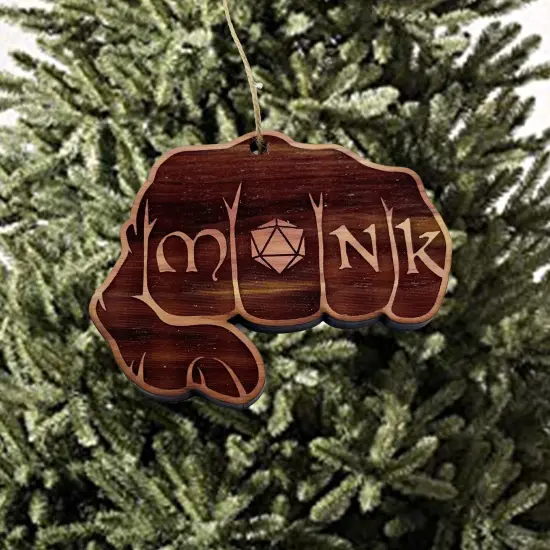 Monk Fist - Cedar Ornament {2}