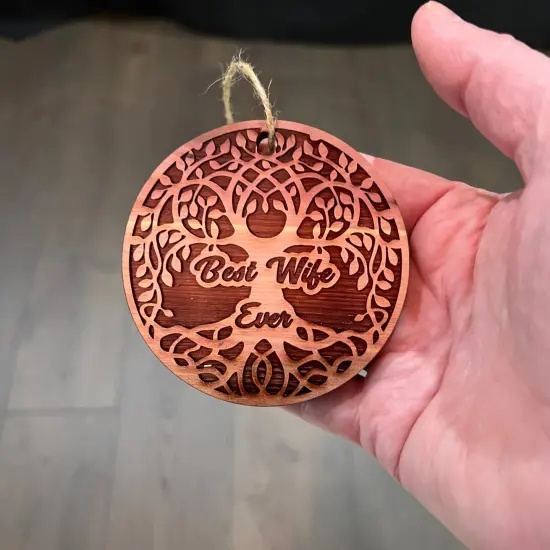 Best Wife Ever Celtic Tree of Life - Cedar Ornament {4}