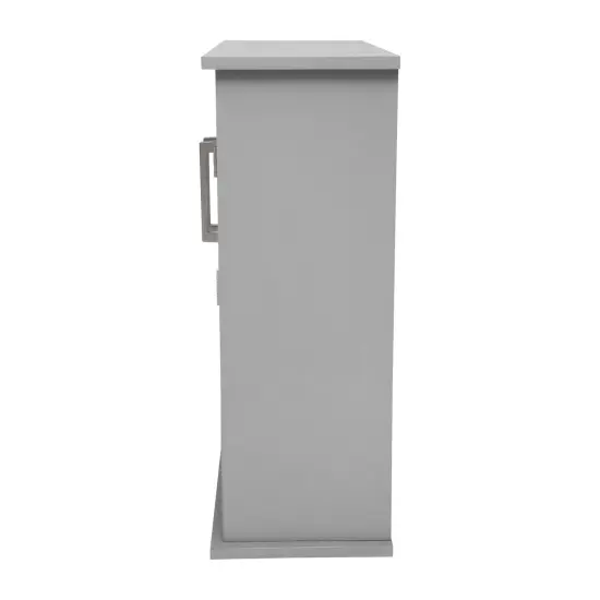 Merrick Lane Vigo Wall Mounted Bathroom Medicine Cabinet with Adjustable Cabinet Shelf, Lower Open Shelf, and Magnetic Closure Doors White {11}