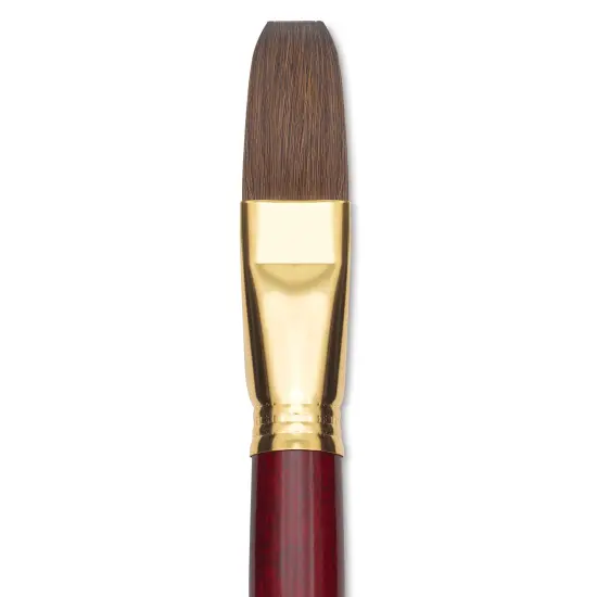 Blick Master Synthetic Kolinsky Brush - Long Handle, Flat, Size 24 {1}