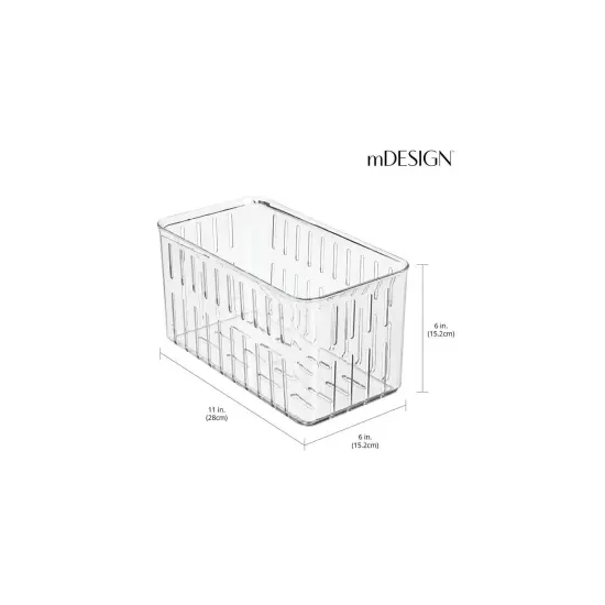 mDesign Plastic Food Cabinet Storage Organizer Container Bin {3}