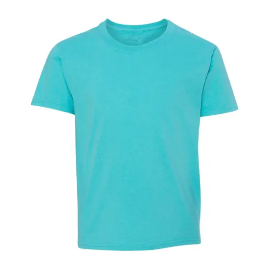 JERZEES&reg; Dri Power Youth 50/50 Poly Cotton Crewneck Short Sleeve T-Shirt Scuba blue {1}
