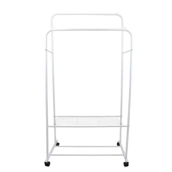 Industrial Pipe Metal Clothes Rail Heavy Duty Garment Hanging Rack Shoe {1}