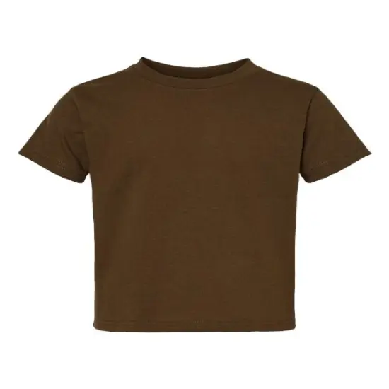 Rabbit Skins&reg; Juvy Crewneck Short Sleeve T-Shirt - 3301J Brown {1}