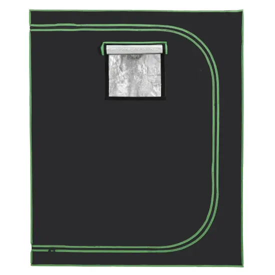 Indoor Hydroponic Grow Tent with Observation Window and Floor Tray {1}
