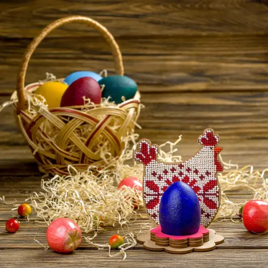 Set for embroidery with beads on wood FLK-266 {1}