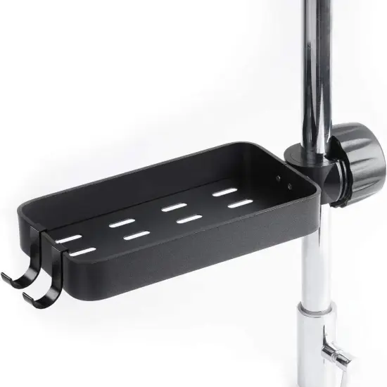 Kitcheniva Hanging Faucet Drain Rack Organizer Aluminum black {1}