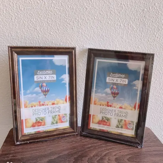 Photo Frame, Picture Frame, Wood, Dark Classic Colors, 5"X7", Pack 2 Color b {2}