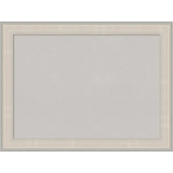 Cottage White Silver Wood Framed Corkboard, Grey Cork {1}