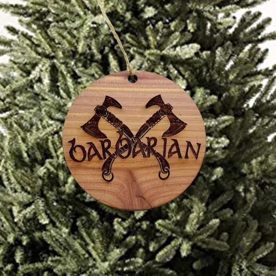 Barbarian - Cedar Ornament {3}