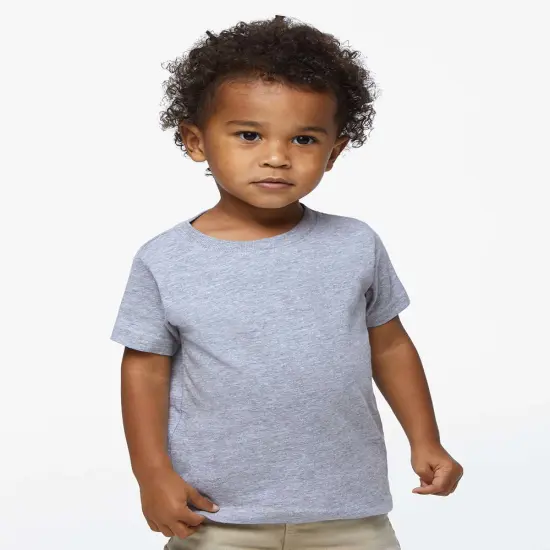Rabbit Skins&reg; Infant Fine Jersey Crew Neck Short Sleeve Tee - 3322 Heather {1}