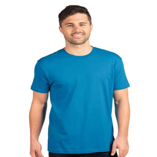 Next Level&reg; Cotton Crewneck Short Sleeve T-Shirt Turquoise {1}