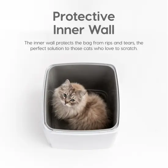 IRIS USA Premium Top Entry Cat Litter Box Litter Particle Catching Cover and Privacy Walls with Scoop {4}