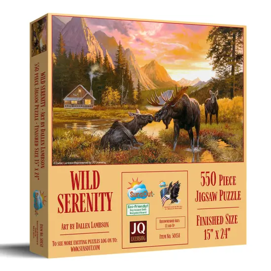 Sunsout Wild Serenity 550 pc Jigsaw Puzzle 50158 {3}
