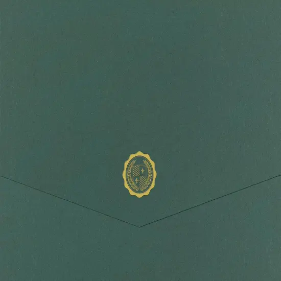 Great Papers! Certificate Cover with Gold Foil, Tri-Fold, Hunter Green, 12" x 9.375"(folded) with Die-Cuts for 8.5" x 11" Document, 5 count {1}