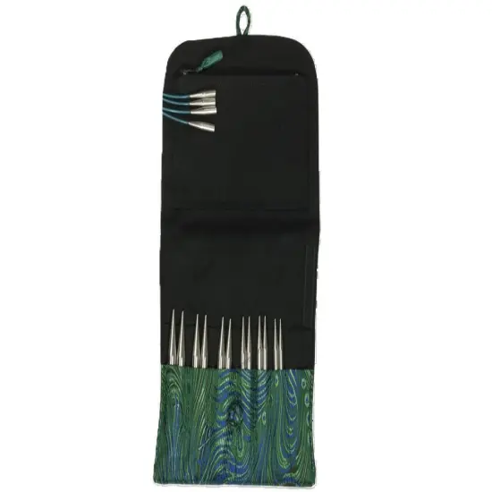 HiyaHiya SHARP 4" LARGE Interchangeable Knitting Needle Set - Sizes US 9 / 5.5mm - US 15 / 10mm Purple/black case {2}