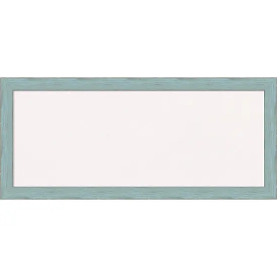 Sky Blue Rustic Wood Framed Corkboard, White Cork {1}