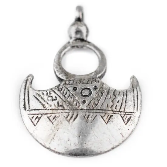 The Bead Chest Tuareg Moon Pendant (Medium): North African Tribal Berber Moroccan Sahara Pendant for Jewelry {4}