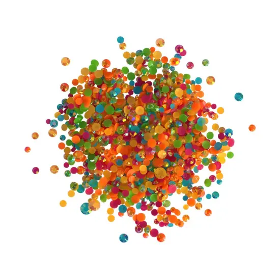 Buttons Galore Jewelz Rhinestones Craft Embellishments Assorted Colors Approx. 1600 Pieces Key west {1}