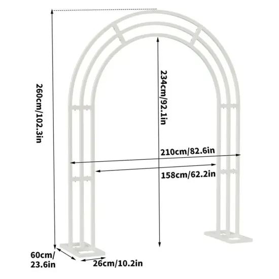 Floral Background Arch Outdoor Anti-rust Metal {3}