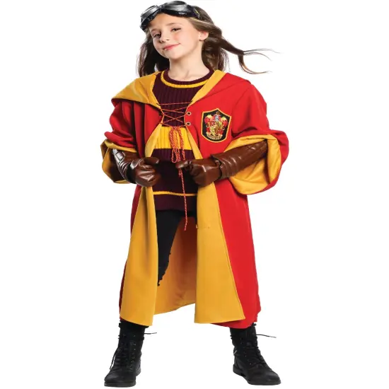 Child's Harry Potter Gryffindor Quidditch Uniform Robes Costume {1}