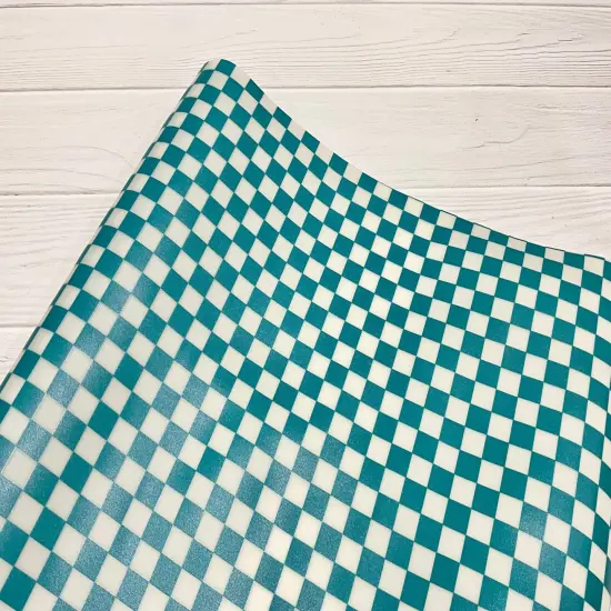 Checkered Frosted Jelly Cobalt Blue {5}