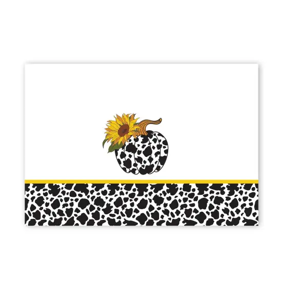 Great Papers! Thank You Note Cards with White Envelope, Holy Cow Print, 4.75" x 3.375"(folded), 50 count {1}