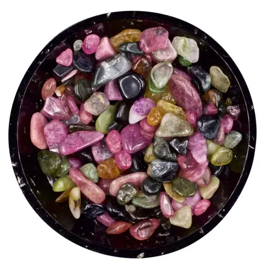 Rainbow Tourmaline Mini Crystal Chips &ndash; Size 2 {1}