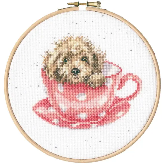 Teacup Pup XHD119P Counted Cross Stitch Kit {1}